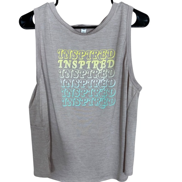 Guru‎ Active Tank Top Inspired Sleeveless Athletic Workout Top XL - Picture 1 of 7